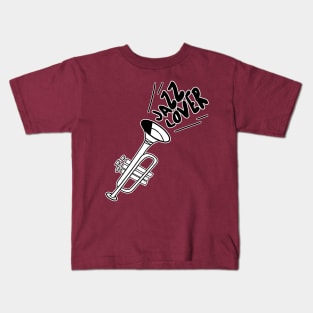 Jazz Lover Typography Design Kids T-Shirt